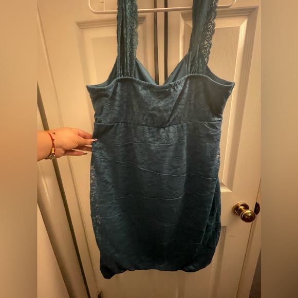 Teal Lacy bodycon - Picture 2 of 2